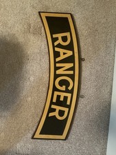Athuentic Army Ranger Tab Wood Great Condition Vintage 90s Rare Collectible