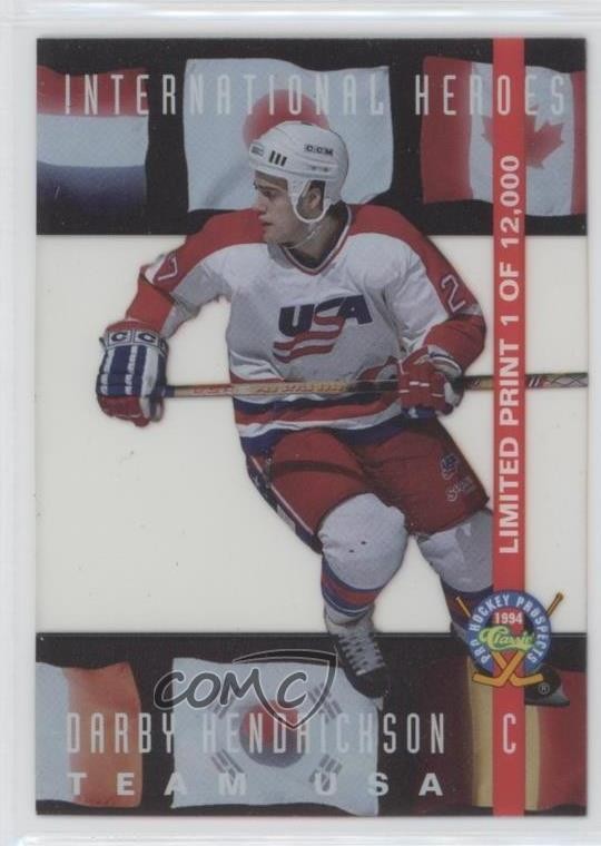 1994 Pro Hockey Prospects International Heroes /12000 Darby Hendrickson #LP6 0f8