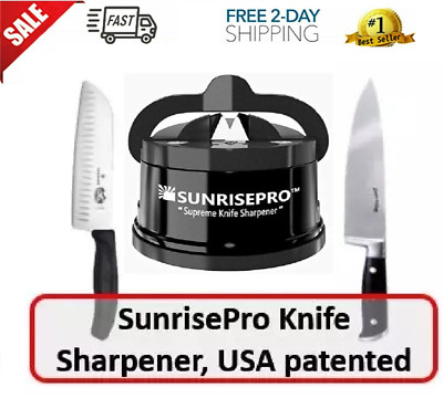 SunrisePro Supreme Knife Sharpener | afilador de cuchillos for all Blade Types |