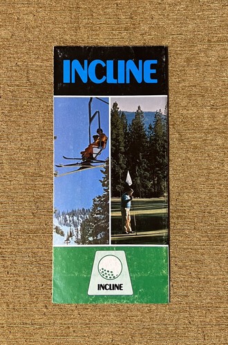 INCLINE (Lost Name) 1973 folleto de esquí mapa de senderos NEVADA recuerdo viaje - Imagen 5 de 6