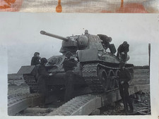 Military photo USSR Soviet Army tank T 34.