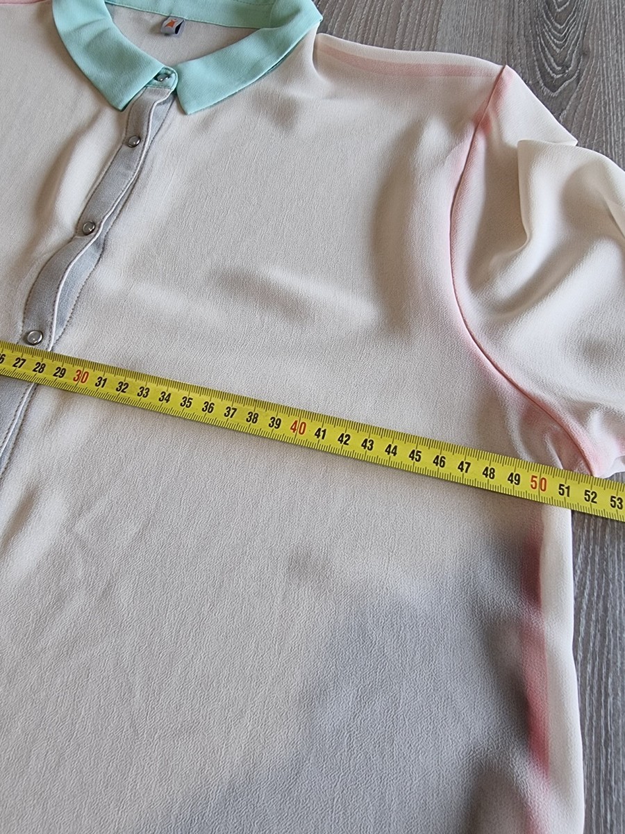Chemise COP COPINE Beige Rosé - Voile Opaque - Taille ~40/42 - Occasion Très Bon état
