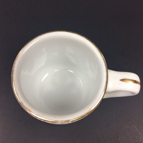 Vintage Disneyland Castle Thick Coffee Cup 3" Small Mug Gold Orange Collectible - Afbeelding 8 van 12