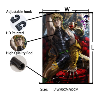 Art Poster JOJO Dio Painting HD Wall Scroll Poster 60x90cm | eBay