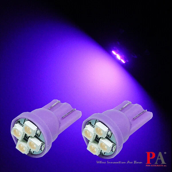 25x T10 W5W Púrpura LED Tablero Bombilla Panel de Instrumentos PA LED Foto 4 de 4