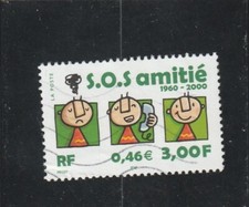 L6053 FRANCE TIMBRE N° Y&T 3356 de 2000 " S O S Amitié " Oblitéré