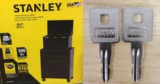 8001-8225 2-NEW KEYS STANLEY TOOL BOX CODE 8001-8223 toolbox key Walmart