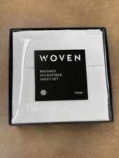 Malouf Woven Brushed Microfiber Plush Super Soft Sheets Twin Ash MA90TTASMS