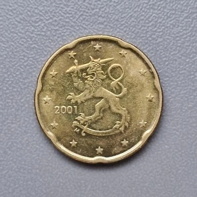 Mo - Finlande 2001 - 20 centimes € - F#102 - 1er type, 1re carte - Photo 1/2
