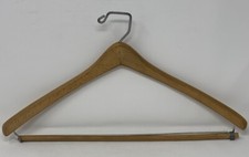 Wooden Hanger Suit Coat Pants Beige VTG