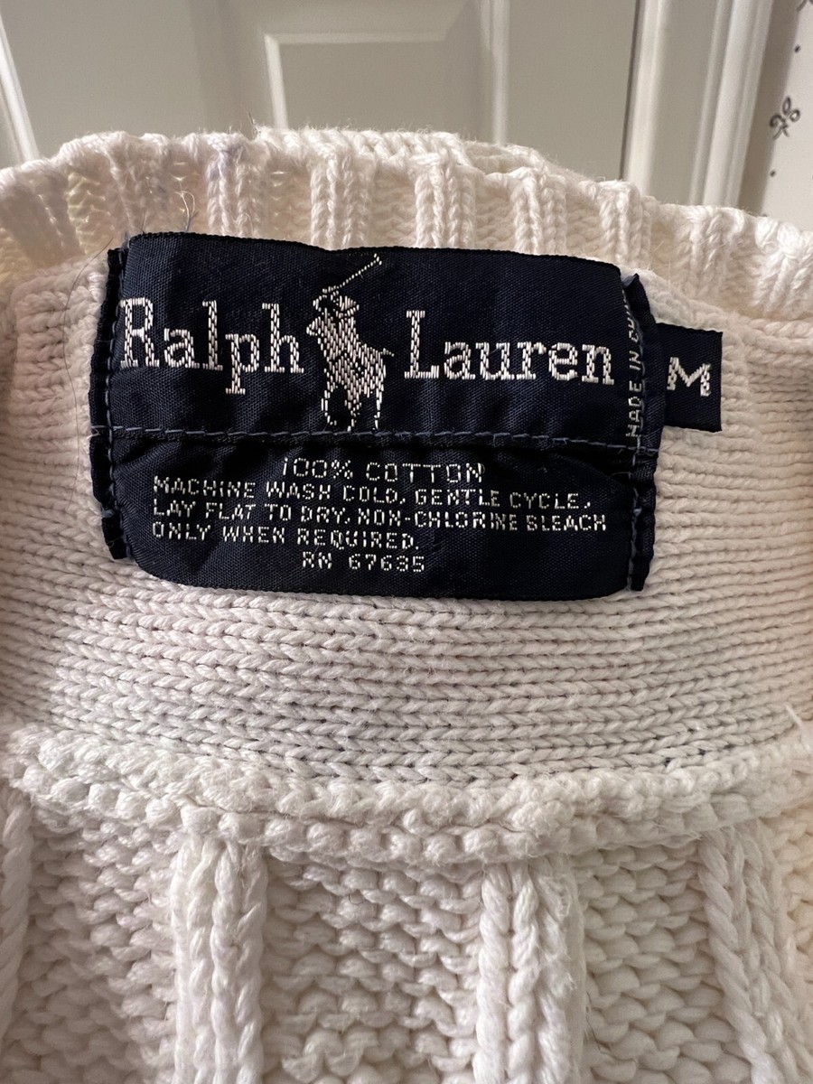 その他 Y Vintage Ladies Polo Ralph Lauren Cotton Tennis Sweater Vest Cable