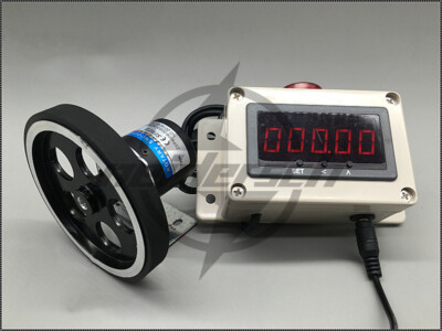 Length Measure Meter Counter 100ppr Rotary Encoder Wheel Roll Digital Electronic