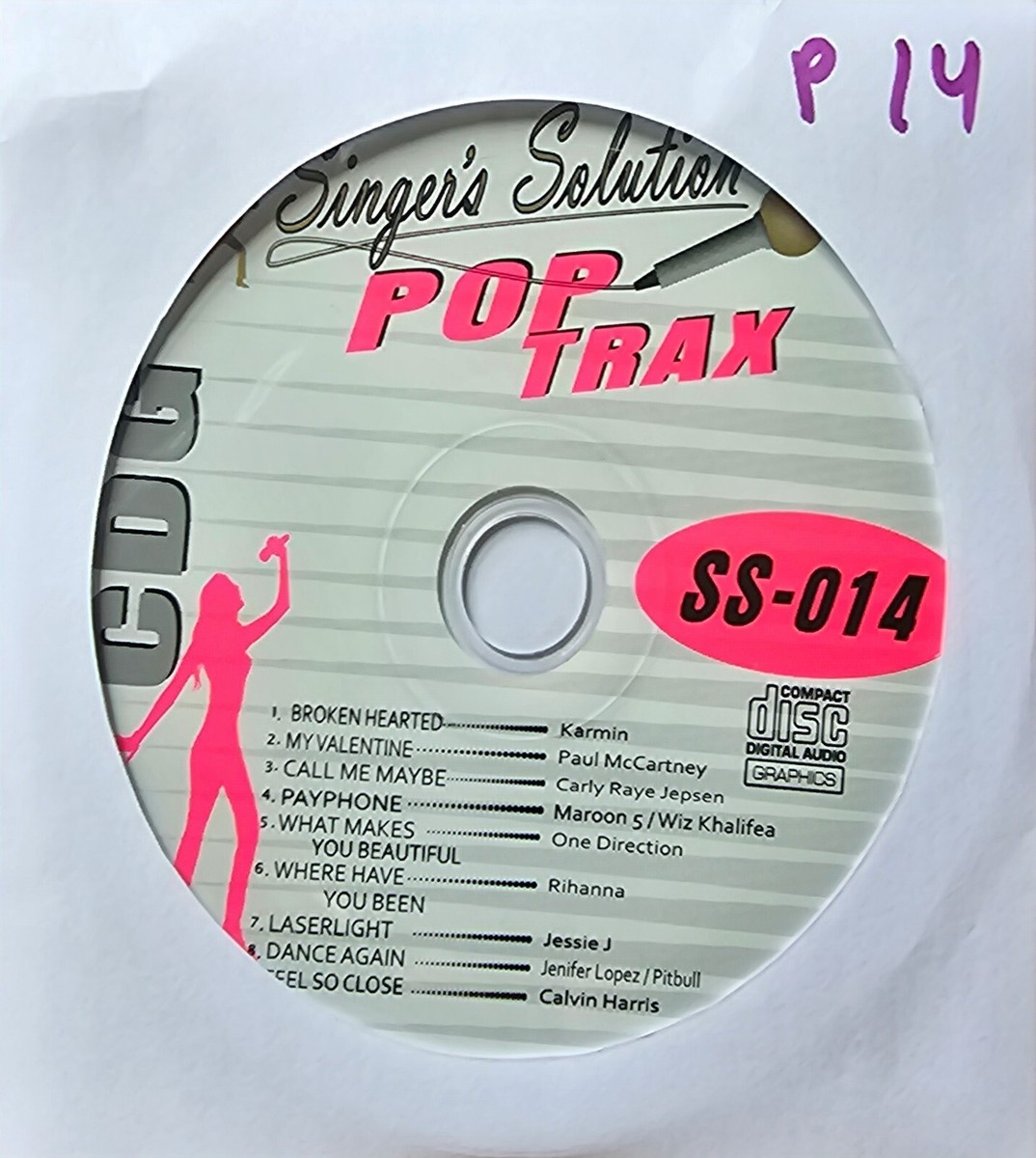 SS-014 SINGER'S SOLUTION POP KARAOKE CDG