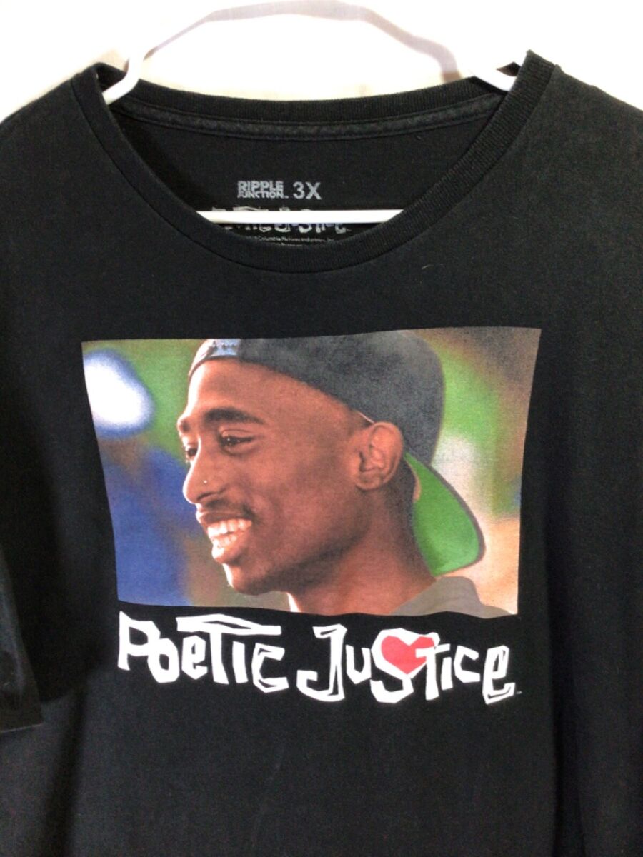 Poetic Justice Tシャツ 黒色 poetic justice shirt tupac japanese south central la a