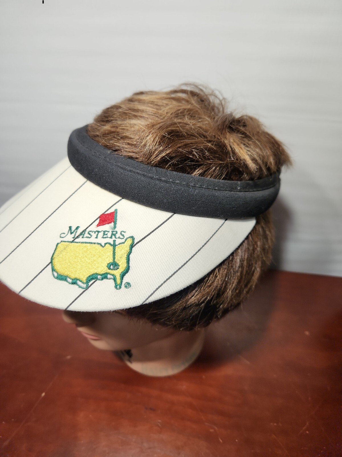 Masters Golf Texann Texace White/ Black Sun Visor One Size Made in USA