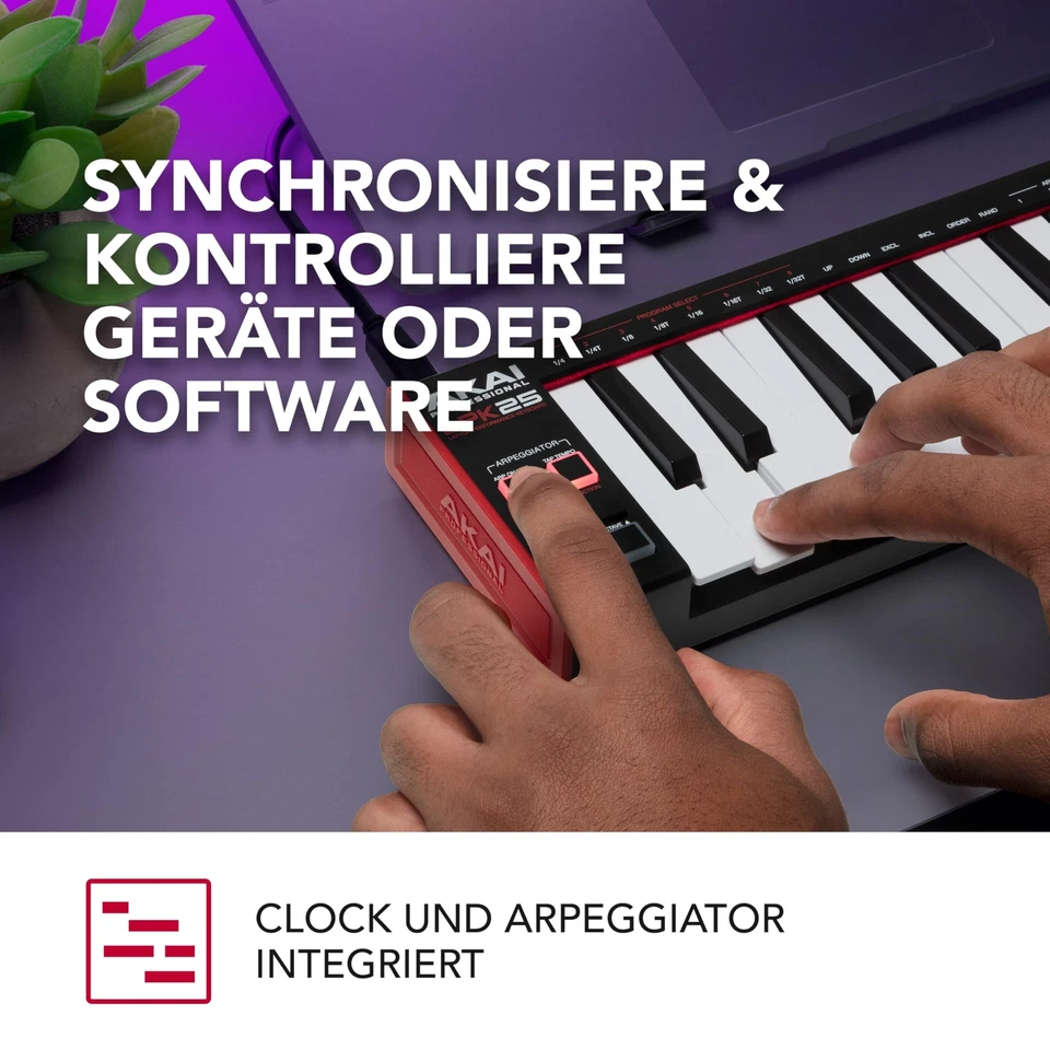 LPK25 - USB MIDI Keyboard Controller mit 25 responsiven Synth-Tasten für Mac ... - Bild 3 von 4