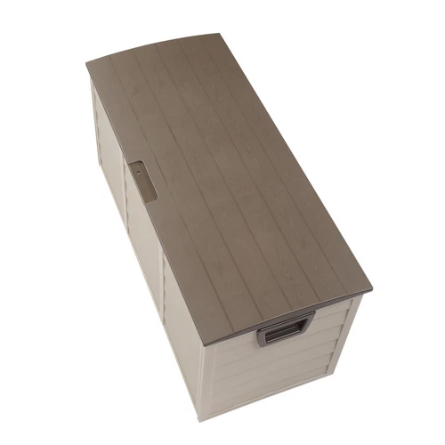 75gal 260L Outdoor Garden Plastic Storage Deck Box Chest Tools Lockable Seat New - Picture 6 of 12