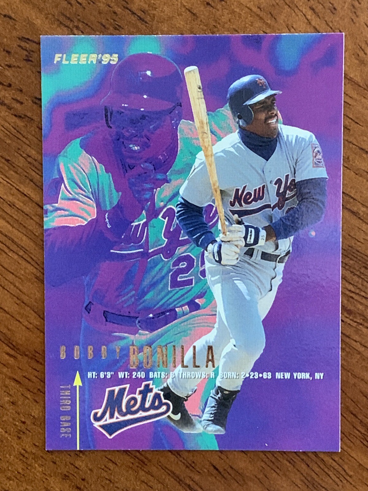 1995 Fleer #365 - Bobby Bonilla, New York Mets - Mint