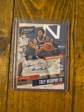 2021 Panini Chronicles Prestige Draft Picks Trey Murphy III Auto U of Virginia