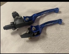 ASV F3 Unbreakabl​​e Adjustable Shorty Blue Brake & Clutch Perch & Levers - NEW!