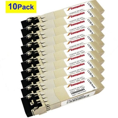 10PK SFP-10G-SR/LR/LRM/ER/T for Cisco, SonicWALL, TP-Link