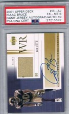 2001 UD Jersey Autographs #IBAJ Isaac Bruce PSA 6 / 10 Auto