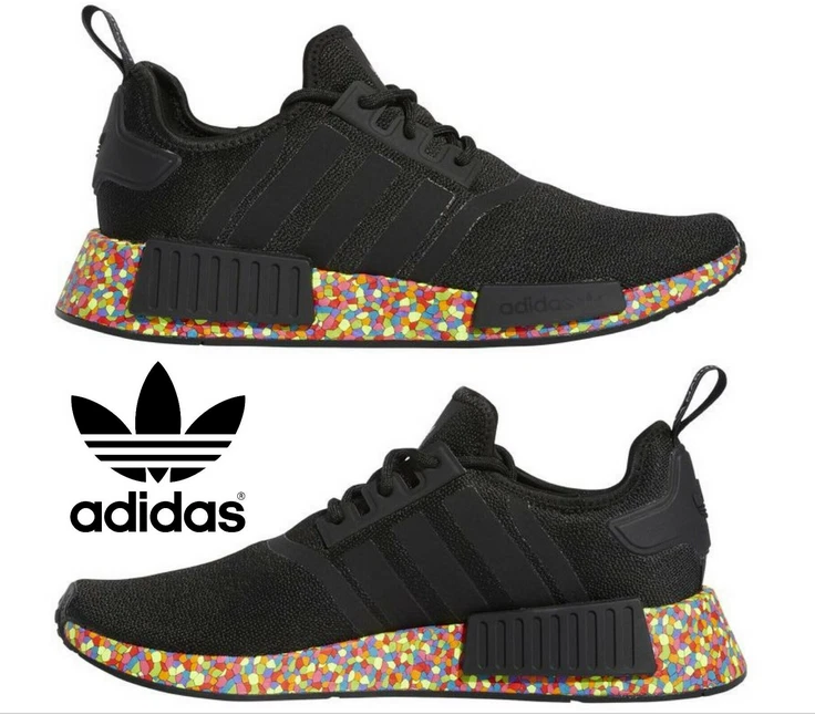 saber Preescolar Cereal ADIDAS NMD R1 BLACK MOSAIC BOOST 44 US 10 UK 9.5 MENS SNEAKER TURN SHOES  NEW | eBay