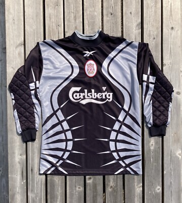 1999-00 Liverpool Goalkeeper GK Reebok Vintage Shirt Kit Jersey