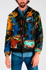 PRADA Reversible Nylon Jacket | Black Multicolour | Size 48 Medium | RRP £1350