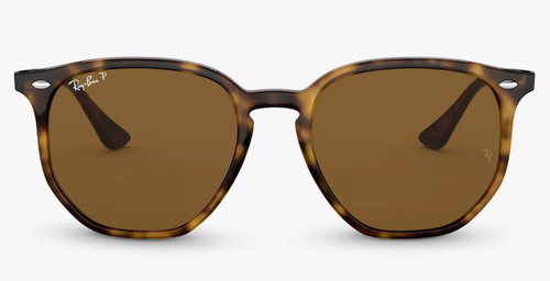Ray-Ban RB4306 Unisex Polarised Sunglasses, Havana/Brown