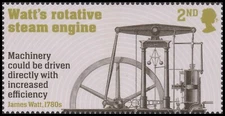 GB 4556 Industrial Revolutions Watt's Rotative Steam Engine 2nd single MNH 2021