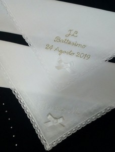 Fazzoletto Asciugamanina In Cotone Per Battesimo Ebay