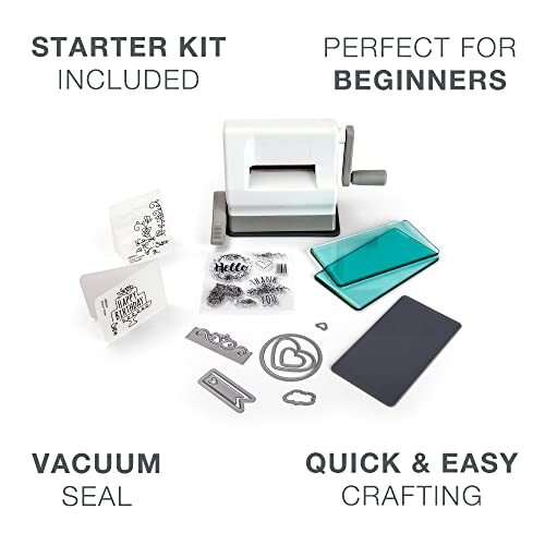 Sizzix Sidekick Mini Fustellatrice e Goffratrice e Kit Artigianale per Adulti e - Foto 15 di 16