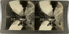 Keystone, Stereo, Norway, Gudvangen s outlook over the Naeroyfjord Vintage stere