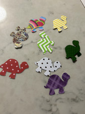 25 Stampin Up Patterned Cardstock Turtle Punches Paper Punchies New Die Cuts