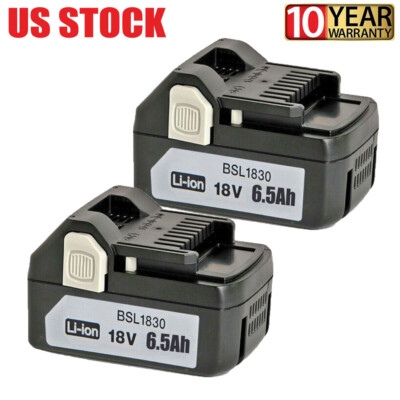 2pcs Li-Ion Battery For Hitachi 18V BSL1830 BSL1815 BSL 1815X BSL1815S, BSL1830C