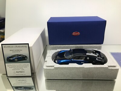 AUTOART 70907 BUGATTI EB 16.4 VEYRON -BLACK/BLUE 1:18 rare- HIGH QUALITY IN BOX