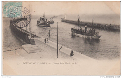 CPA - Boulogne-sur-Mer - L'Heure de la Marée