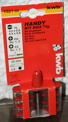 KWB Handy Bit Box 7tlg Bits magnetisch 