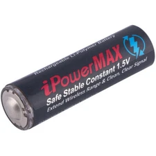 iPower Professional Grade LiPo AA Rechargeable Batteries (1.5V, 2600mAh, 4-Pack)