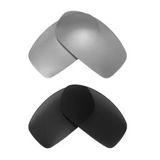Walleva Two Pairs Polarized Lenses For Bolle Recoil -Titanium Black
