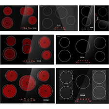Electric Induction/Ceramic Cooktop Built-In 2/4/5 Burner Touch Control