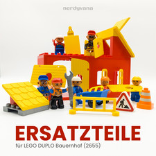 LEGO DUPLO Original Ersatzteile Bauernhof Scheune 2655 Tore Türen Fenster Dächer