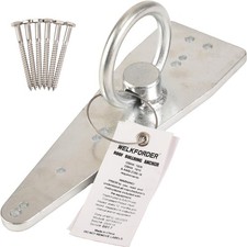 Bull Ring Roof Anchor Rugged Reusable Zinc Plated Steel ANSI OSHA Compliant