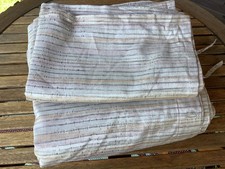 SFERRA Long Staple Sateen Cotton Gray With Pink/Yellow Queen Duvet Cover Shams
