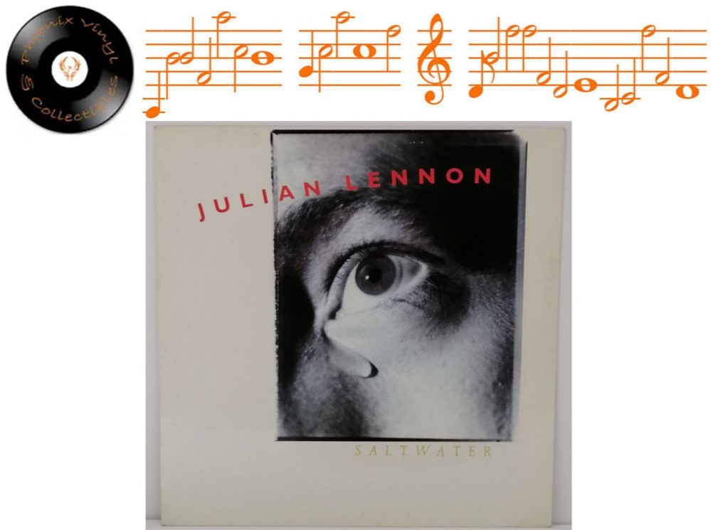 Julian Lennon Saltwater 12"" Single A1U B1U Pressing - VG+