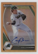 2021 Panini Prizm Draft Picks Neon Orange 8/20 Collin Burns #PDP167 Auto 0dp1