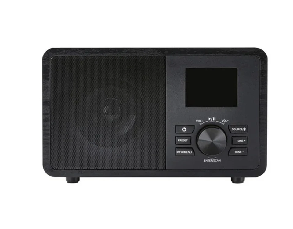 SILVERCREST Radio DAB+-Bluetooth-Radio, in Holz-Optik 5W schwarz *B-Ware - Bild 2 von 3