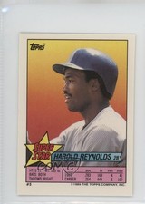 1989 Super Star Sticker Back Cards Harold Reynolds Roger Clemens ( 259) #5 0au4