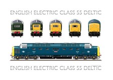 Class 55 Deltic Print - Version 5 - 55015 'Tulyar' - PRINT